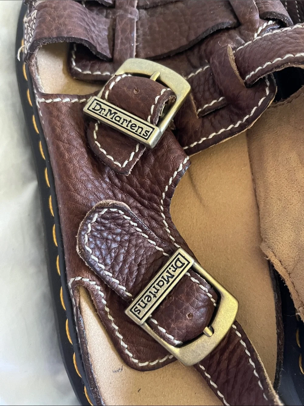 Dr. Martens Martins unisex platform fisherman sandals 8092 brown